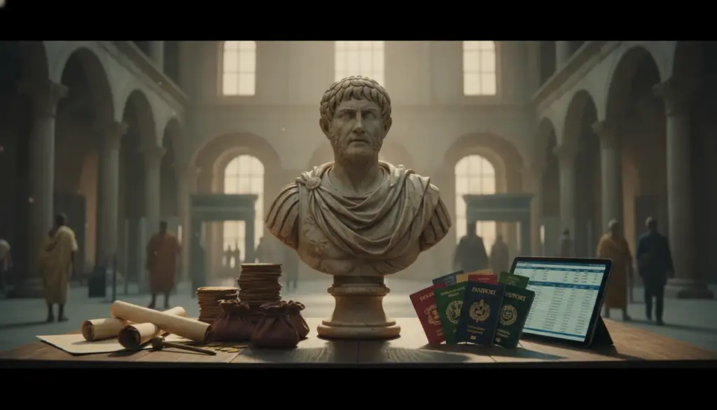Cómo un emperador romano definió tus pasaportes e impuestos