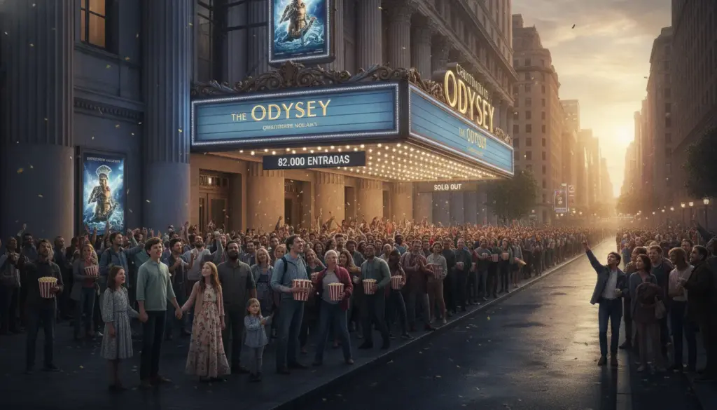 Christopher Nolan hace historia: The Odyssey suma 82.000 entradas
